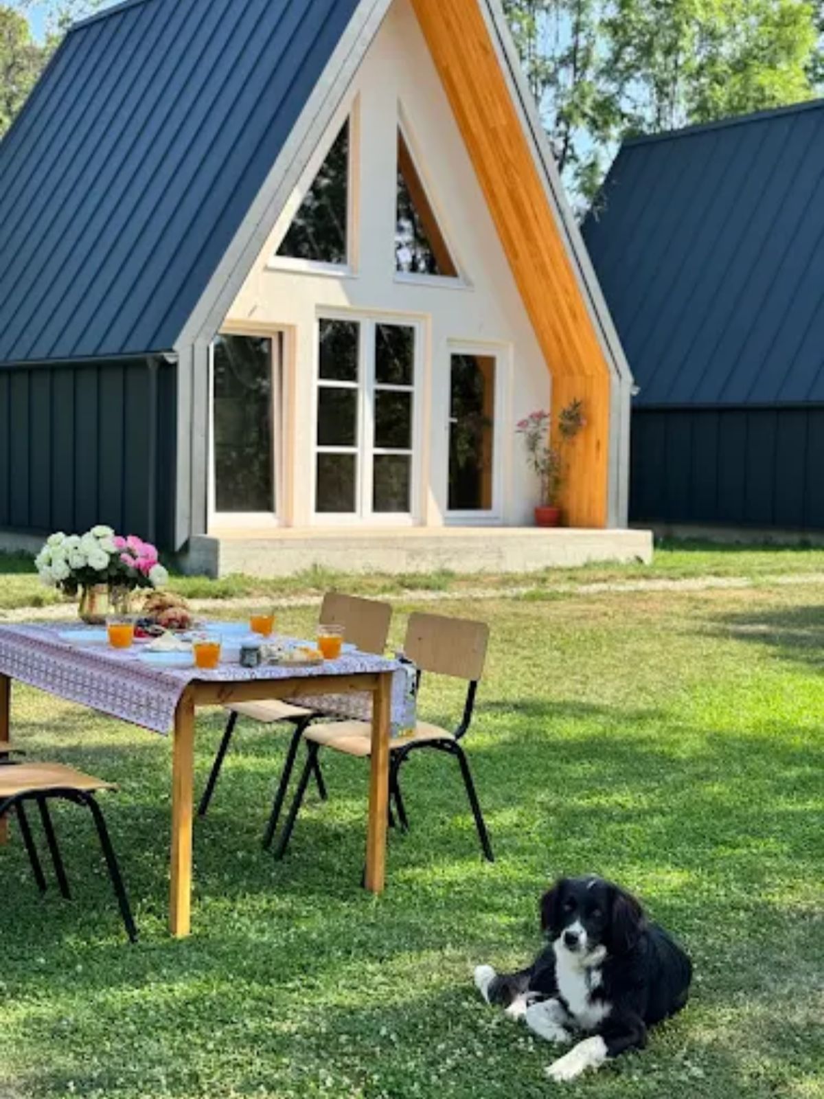 Exterior căsuță A-Frame